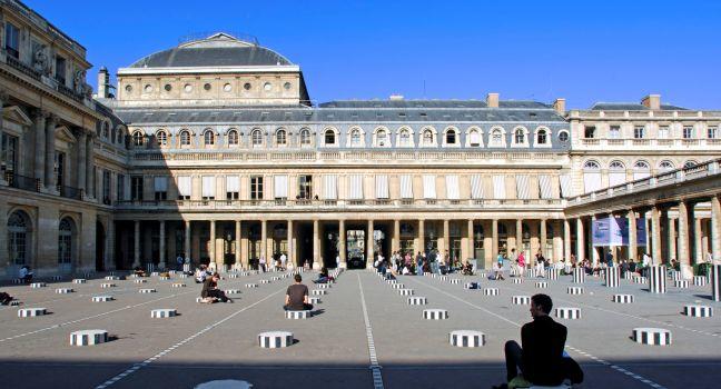 Courtyard, Palais Royal, Paris, France 