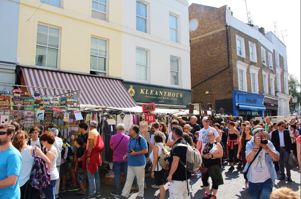 Legendary Portobello Market takes place every Saturday along Portobello Road in trendy Notting Hill. Photo taken on: August 08th, 2015 