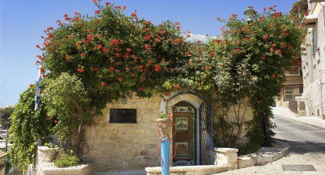 old house in Safed in which  lived and worked for an Israeli artist Moshe Castel, Upper Galilee, Israel;