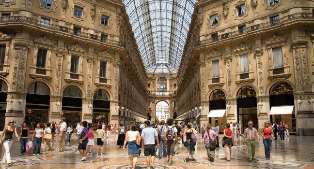 Galleria Vittorio Emanuele II, Duomo, Milan, Milan, Lombardy, and the Lakes, Italy, Europe.