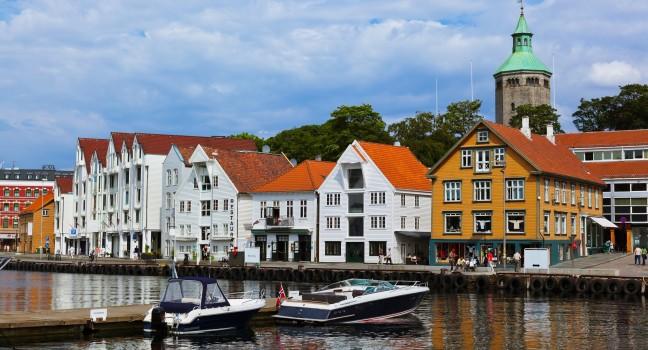Stavanger Norway - architecture and travel background; 