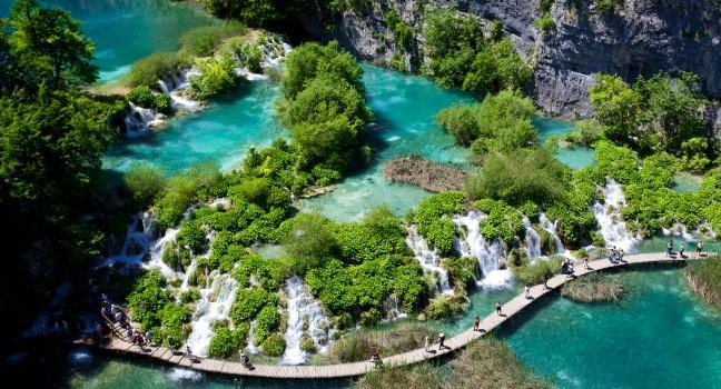 Breathtaking view in the Plitvice Lakes National Park (Croatia)
