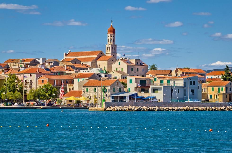 Adriatic village of Betina skyline, Island of Murter, Croatia