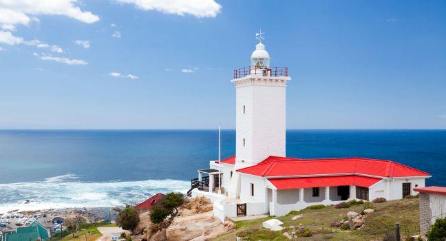 lighthouse in Mossel bay, south africa; 