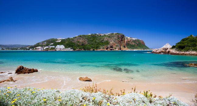 beach of Featherbed nature reserve, Knysna, South Africa