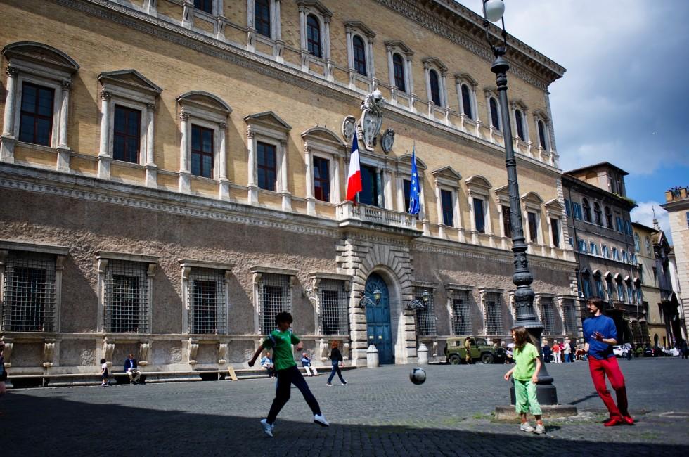 Soccer, Palazzo Farnese, Rome, Italy