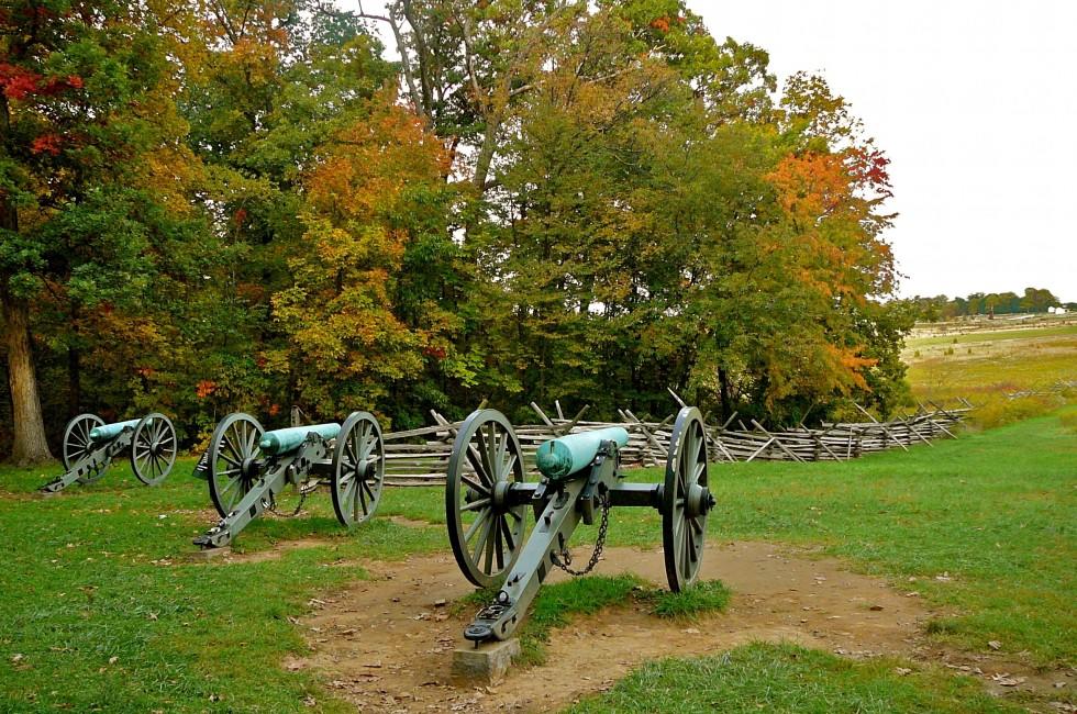 Gettysburg: Cannons on Seminary Ridge; Shutterstock ID 93791323; Project/Title: Gettysburg Anniversary; Destination: Gettysburg, Pennsylvania; Downloader: Nicole Campoy