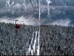 Gondolas in the Canadian Rockies;