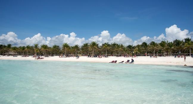 Mexico's Mayan Riviera beach; 