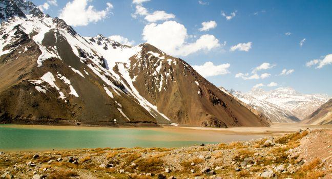 Cajon del Maipo canyon and Embalse El Yeso, Andes, Chile; 