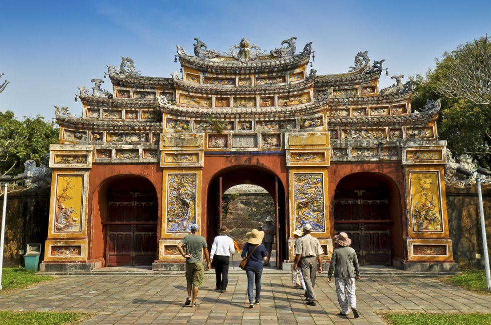 Hien Lam Pavilion Gate, The Citadel - Hue, Vietnam.; Shutterstock ID 94786423; Project/Title: Photo Database Top 200