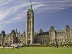 The Canadian Parliament Building in Ottawa. Parliament Peace Tower in Ottawa, Ontario, the nation's capital of Canada;