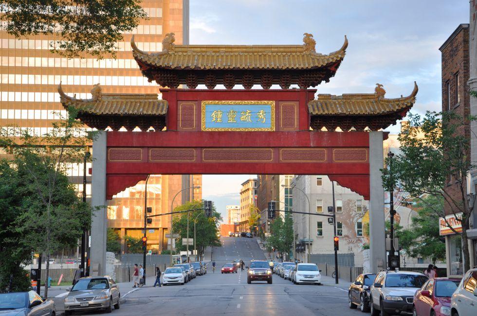 Chinatown Gateway in Montreal, Quebec, Canada.