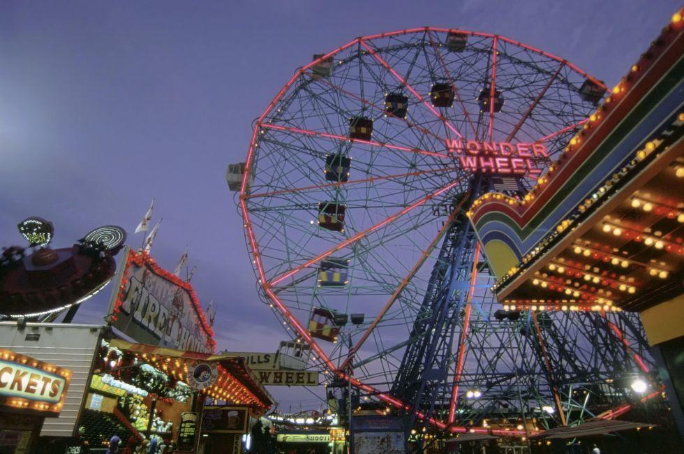 Deno's Wonder Wheel Amusement Park is a small amusement park located at Coney Island, Brooklyn, New York City featuring mostly family and children's rides with a few adult rides