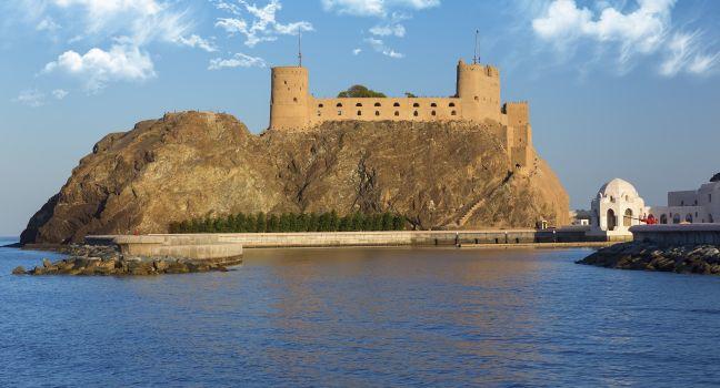 Island, Fort Al-Jalali, Muscat, Oman, Africa and Middle East