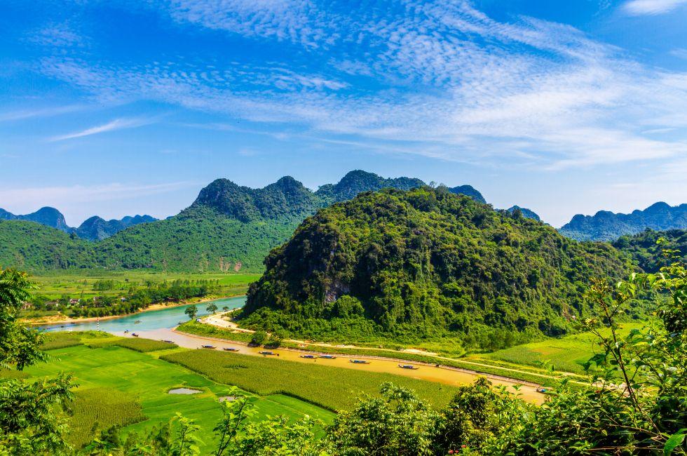 Very nice scenery outside Phong Nha Ke Bang natural preserve, Vietnam; Shutterstock ID 169412936; Project/Title: Fodor's Vietnam; Downloader: Fodor's Travel