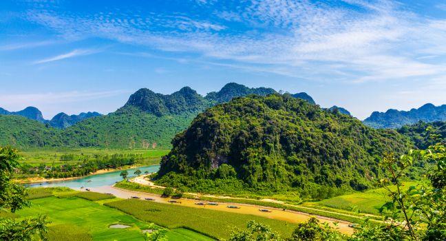 Very nice scenery outside Phong Nha Ke Bang natural preserve, Vietnam; Shutterstock ID 169412936; Project/Title: Fodor's Vietnam; Downloader: Fodor's Travel
