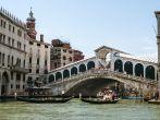 Rialto Bridge, San Marco, Venice, Italy.