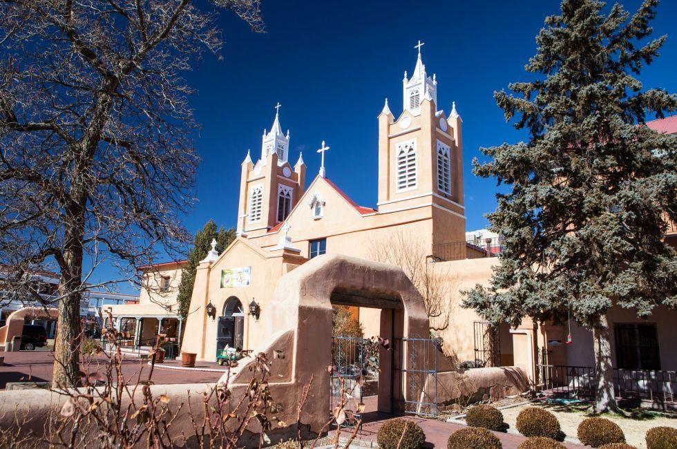 San Felipe de Neri Church in Old Town Alburqueque, New Mexico, USA