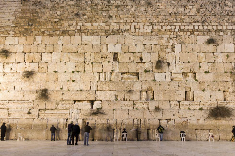 the Western Wall in jerusalem; 