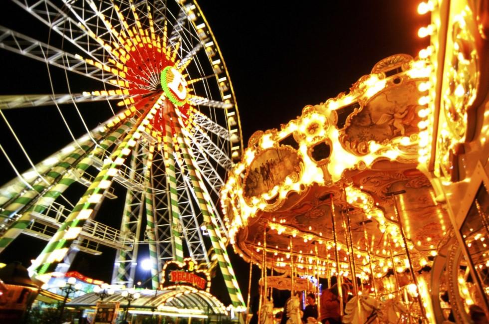 Ferris Wheel, Carousel, Schueberfouer, Luxembourg City, Luxembourg