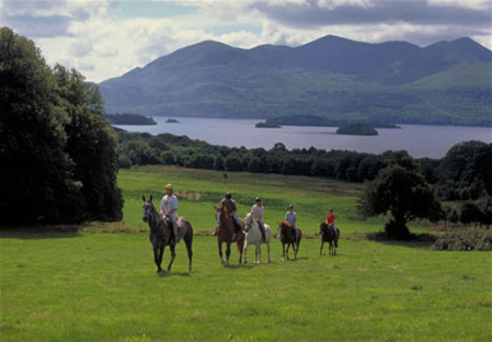 Horseback ride by the lakes